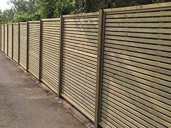 Slatted Fence Panels