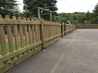 Timber Palisade Fencing