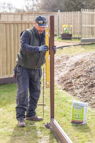 Setting the fence post straight