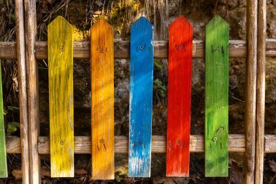 painted fence