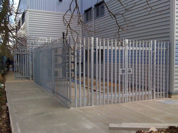 	Steel palisade security fencing (2)