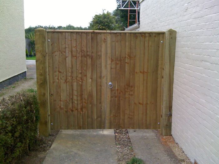 	Pair of close board entrance gates9