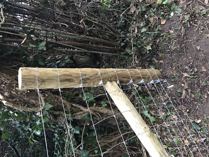 Stock fencing with plain wire